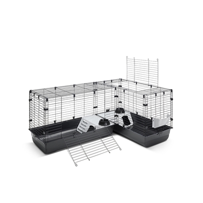 Savic clubix corner knaagdierkooi zwart - 146,5/100x50x63,5 cm - Afbeelding 4