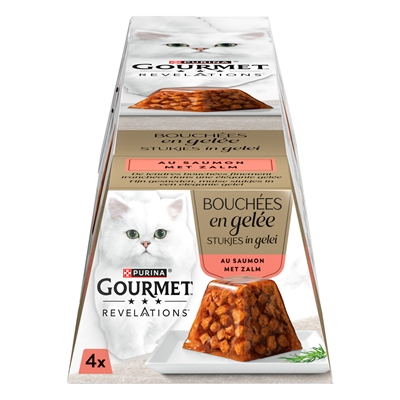 Gourmet revelations zalm in gelei - 4x57 gr - Afbeelding 2