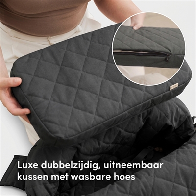Obi & jack luxe multifunctionele reistas en car seat slate grey - 50x39x30 cm - Afbeelding 5