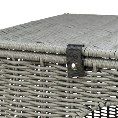Trixie kattenmand amalia hoekig polyrattan grijs - 37x35x57 cm - Afbeelding 4