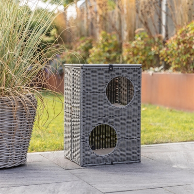 Trixie kattenmand amalia hoekig polyrattan grijs - 37x35x57 cm - Afbeelding 11