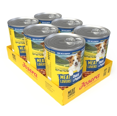 Josera meat lovers menu duck & pumpkin - 6x400 gr - Afbeelding 2